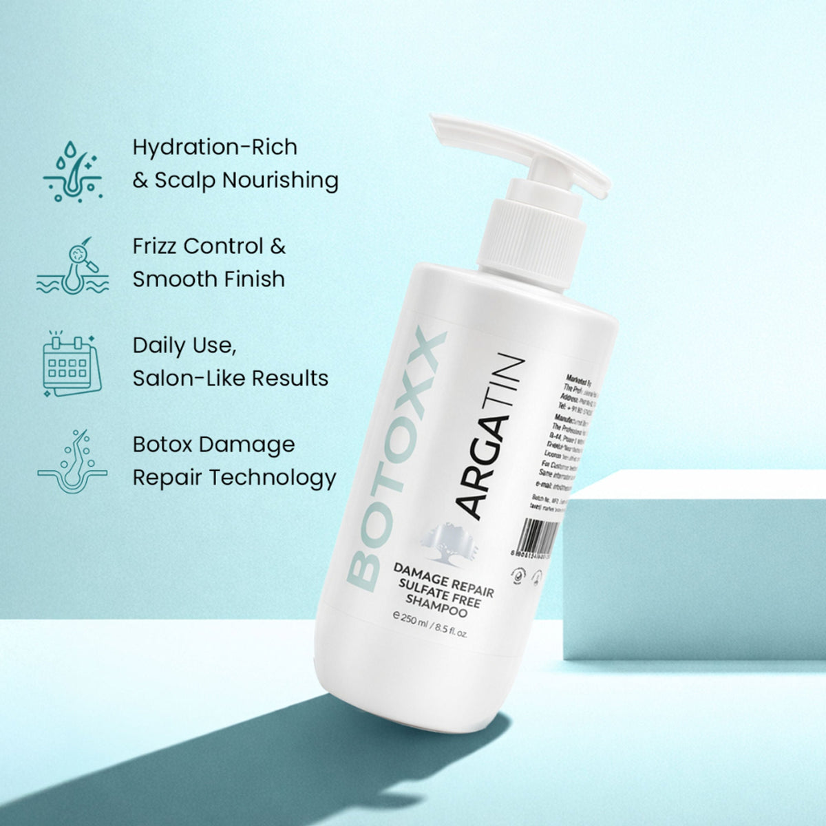 Image 4 of Argatin Botox Damage Repair Sulfate Free Shampoo