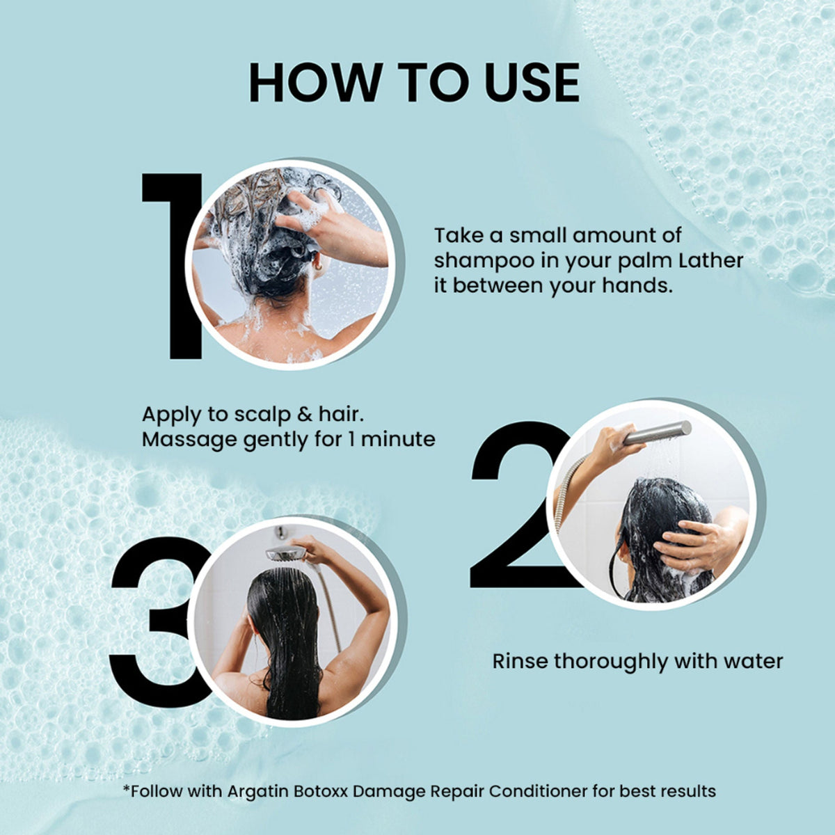 Image 6 of Argatin Botox Damage Repair Sulfate Free Shampoo