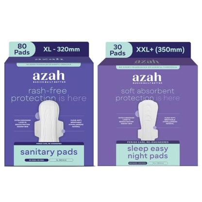 Image 1 of Default Title for the product AZAH Sanitary Pads Combo Pack of XL and XXL+