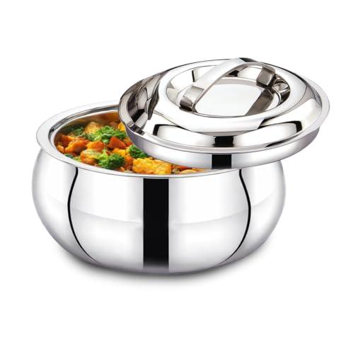 Image 1 of Default Title for the product AVIAS Onyx Press Type Insulated Stainless Steel Casserole, 1500ml