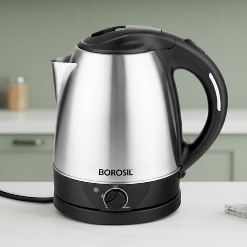 Image 1 of Default Title for the product Borosil 1.5 L Boiluxe Variable Temperature Stainless Steel Electric Kettle