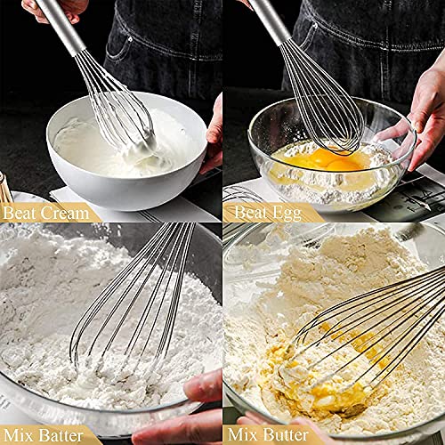 Image 4 of Hand Blanders Hand Blender Wire Whisk, Egg Beater for Blending