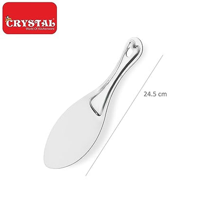 Image 4 of Crystal Stainless Steel Rice Server, Silver