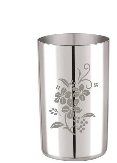 Image 2 of neelam Stainless Steel 7.5, 22 Gauge Lazer Etching Amarpal Glass Set of 12, 450 ml