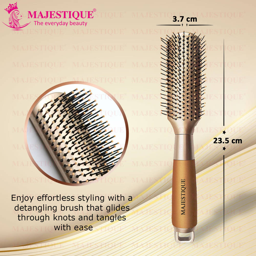 Image 2 of Majestique Golden Fusion Vent Hair Brush for Blow Drying - Styling and Solon for Men and Women
