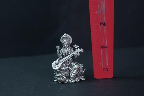Image 5 of Dista Silvers Antique Sarawathi Idol 59.40G