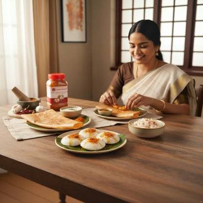 Image 6 of Ammi Samayal Garlic Coconut Chilly Idli Podi 200g Jar