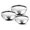 Image 1 of Default Title for the product BERGNER TriPro Triply Stainless Steel Cook and Serve Combo of 3 Tasras