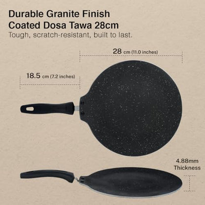 Image 5 of Prestige Omega Deluxe Granite Flat Dosa Tawa 28 cm