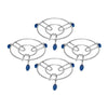 Image 1 of Default Title for the product HAZEL Trivet Stainless Steel Hot Pot Stand with Silicone Grip 17.5 cm Set of 4