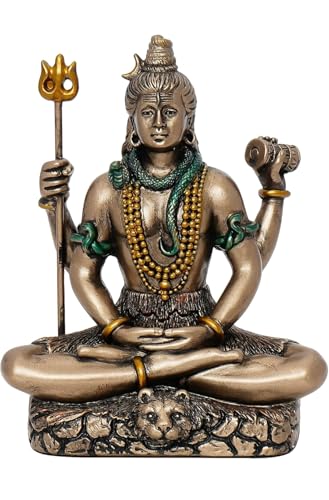 Image 1 of Default Title for the product Meditating Lord Shiva Statue | Lord Shiva Idol for Home Decor Pooja Room Office Car Dashboard | Shiv Murti | Shiv Idol Gift for Diwali Housewarming Maha Shivratri (3 Inch)