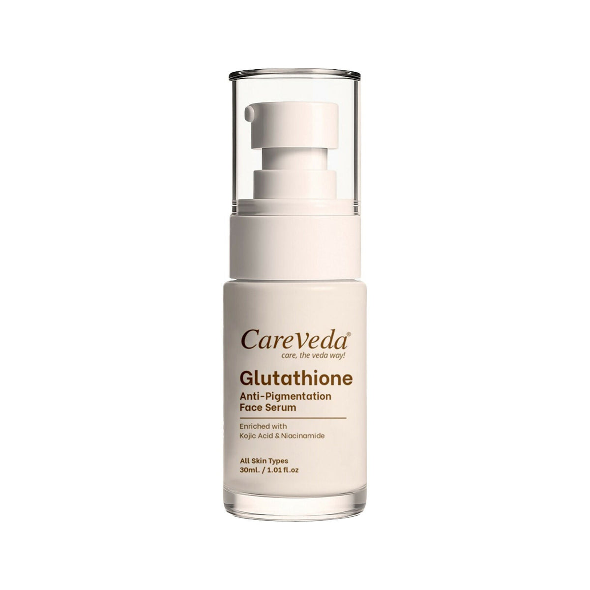 Image 1 of 30 ml / Pack of 1 for the product CareVeda Glutathione Anti-Pigmentation Face Serum Enriched with Kojic Acid & Niacinamide