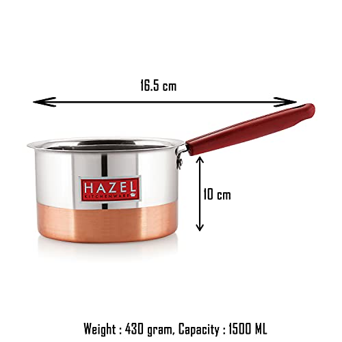 Image 7 of HAZEL Stainless Steel Flat Patila Sauce Pan