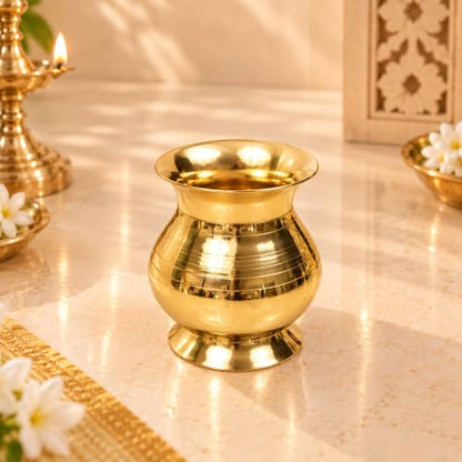 Image 1 of Default Title for the product Spillbox Traditional Brass Lota Kalash
