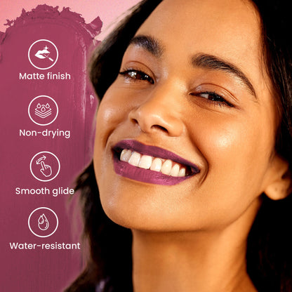 Image 3 of Swiss Beauty Pure Matte Lipstick , Non-Drying, Smooth Glide, Long Lasting - 222 Hot Nude
