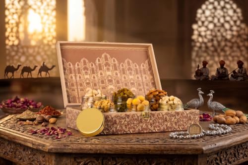 Image 3 of Brown tree Dry Fruit Gift Hamper Mahal 6P 950g