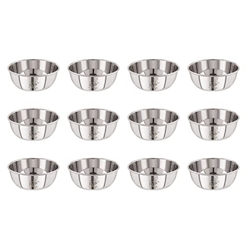 Image 1 of Default Title for the product neelam Stainless Steel 200 ml Vati Set of 6