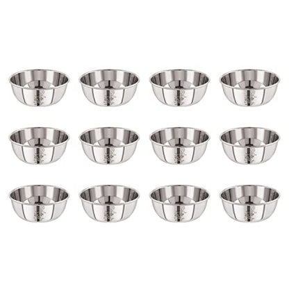 Image 1 of Default Title for the product neelam Stainless Steel 200 ml Vati Set of 6