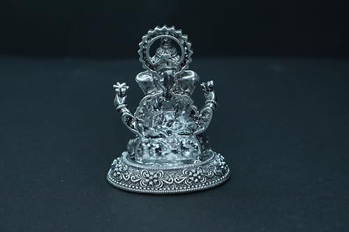 Image 3 of Dista Silvers Antique Ganesh Sitting 62g