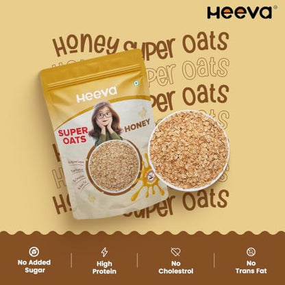 Image 4 of Heeva 10g Protein Super Oats Honey 400g
