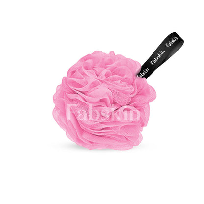 Image 2 of Fabskin Luxury Bathing Round Loofah Bath Sponge - Pink