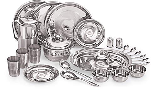 Image 4 of 55 for the product neelam Stainless Steel Dinner Set