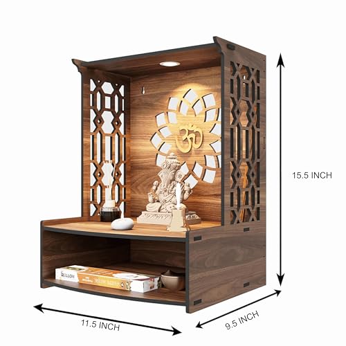 Image 4 of Rellon Industries Temple for Home Mandir with LED Spot Light (A3)