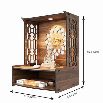 Image 4 of Rellon Industries Temple for Home Mandir with LED Spot Light (A3)