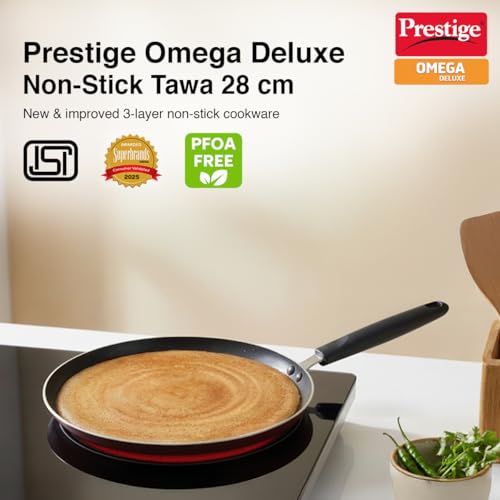 Image 2 of Prestige Omega Deluxe Omni Tawa 280 mm