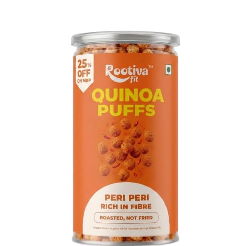 Image 1 of Default Title for the product ROOTIVAFIT Quinoa Puffs Peri Peri Flavour 80 g