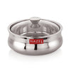 Image 1 of Stainless Steel With Glass Lid / 2.5 Litre for the product HAZEL Stainless Steel Roti Casserole with Glass Lid 2500 ml