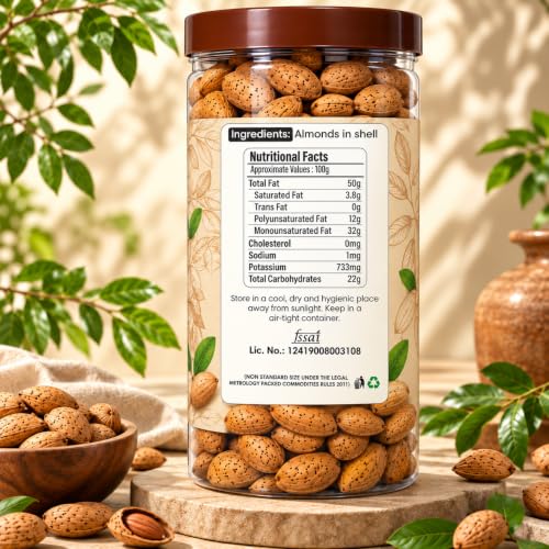 Image 2 of Brown Tree Almonds in Shell 250g