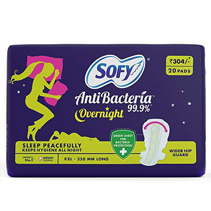 Image 1 of Default Title for the product Sofy Overnight Antibacteria XXL 20