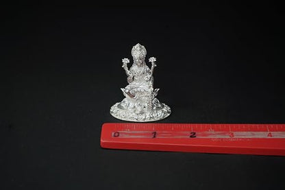 Image 3 of Dista Silvers Lakshmi Idol 31.98grams