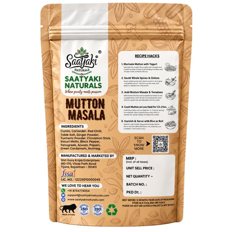 Image 6 of SAATYAKI NATURALS Mughlai Mutton Masala