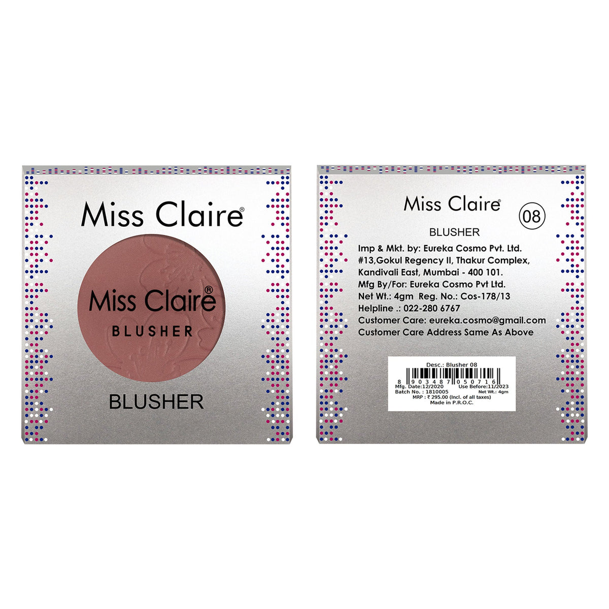 Image 4 of Miss Claire Round Blusher - 8