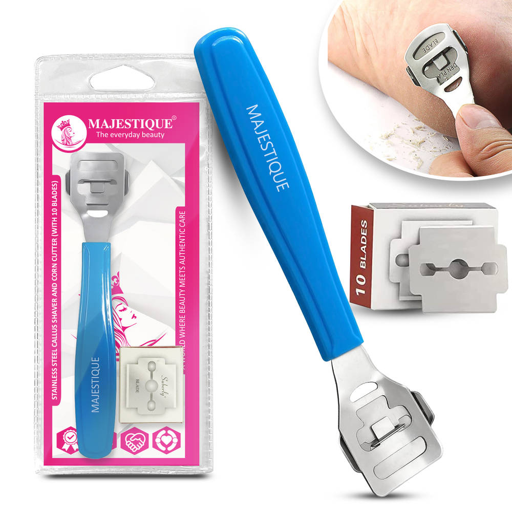 Image 1 of 32 g for the product Majestique Corn Cutter Callus Remover For Foot With 10 Blades