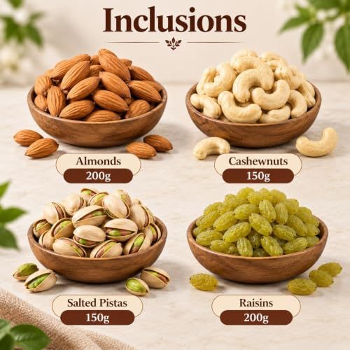 Image 2 of Brown tree Dry Fruits Gift Hamper Pink Fancy-4P (700g)