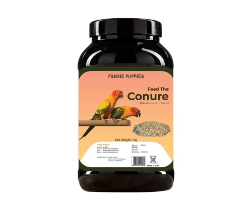 Image 1 of Container - Conure Seed, 1Kg for the product Foodie Puppies Bird Food for Conures