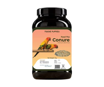 Image 1 of Container - Conure Seed, 1Kg for the product Foodie Puppies Bird Food for Conures