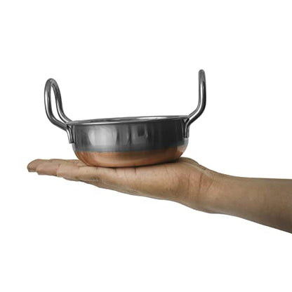 Image 5 of Spillbox Pre-Seasoned Stainless Steel Induction Bottom Kadai Set 3