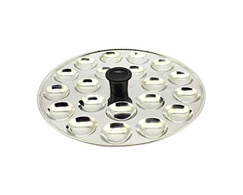 Image 5 of MAHAVIR Induction Compatible Stainless Steel Multi Steamer Pot (9idli, 18mini idli, Silver)