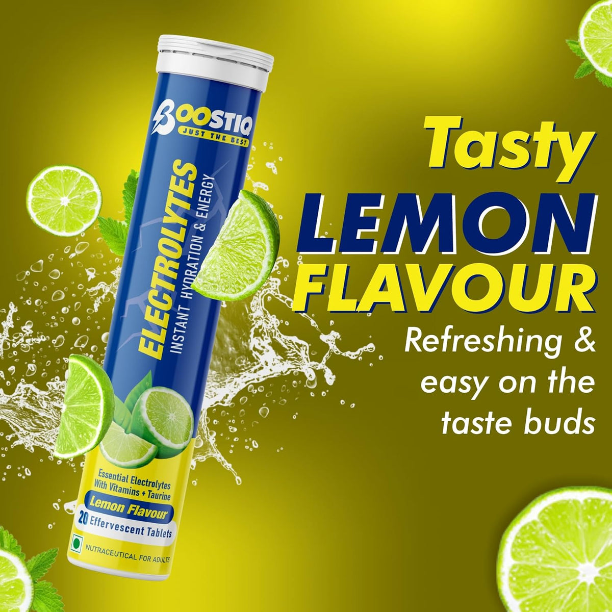 Image 5 of BOOSTIQ Electrolytes Effervescent Tablets - Lemon Flavour