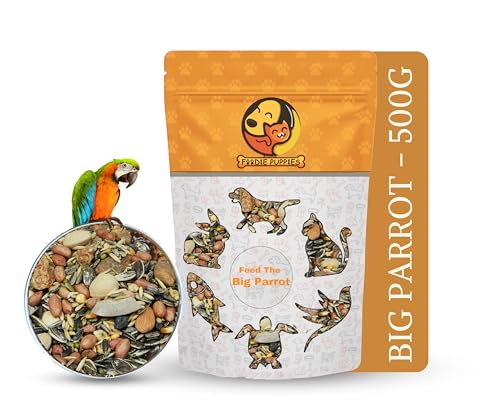 Image 2 of Pouch - Big Parrot Seed 500g for the product Foodie Puppies Parrot Bird Food for Big Parrot Birds