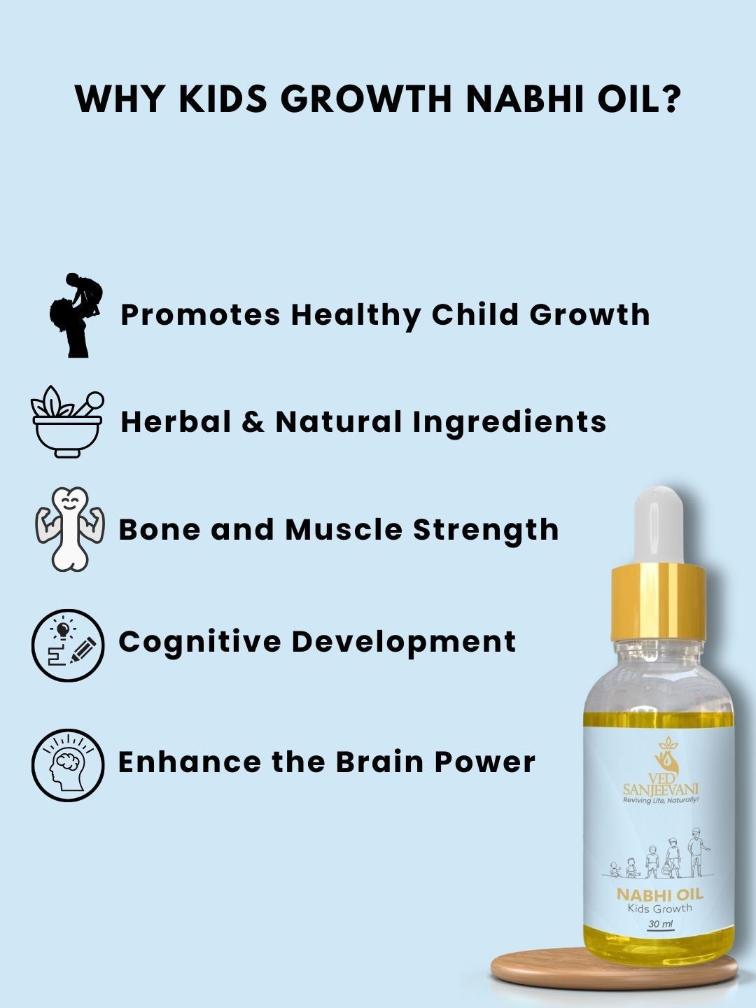 Image 4 of Ved Sanjeevani Kids Nabhi Oil