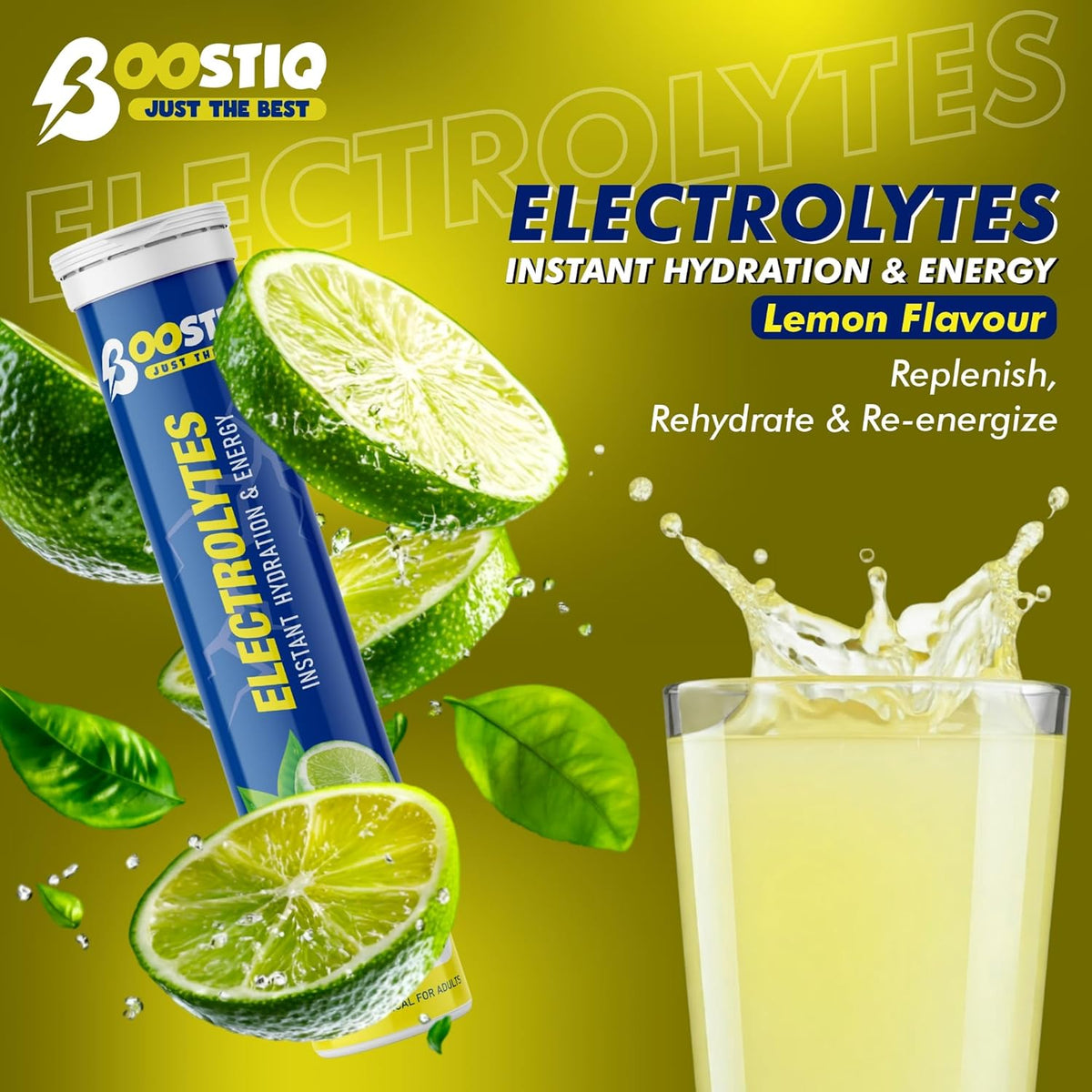 Image 6 of BOOSTIQ Electrolytes Effervescent Tablets - Lemon Flavour