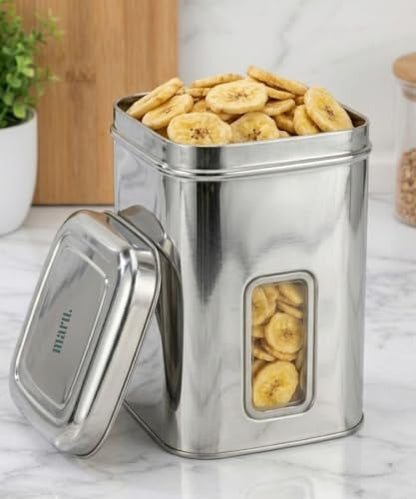 Image 3 of 3000ml for the product MARU Stainless Steel Square Kitchen Storage Container