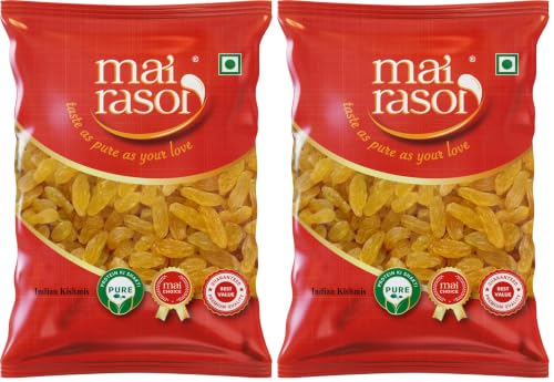 Image 1 of 500 gm (Pack of 2) for the product MAI RASOI Regular Indian Raisins, Pouch of Kishmish