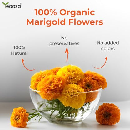 Image 6 of Teaaza Marigold Flower Tea | Marigold Tea Leaves-30G X 2, 120 Cups