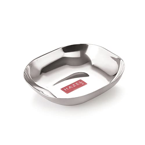 Image 3 of SS, 400 ML / Single for the product HAZEL Steel Dessert Silver Plate